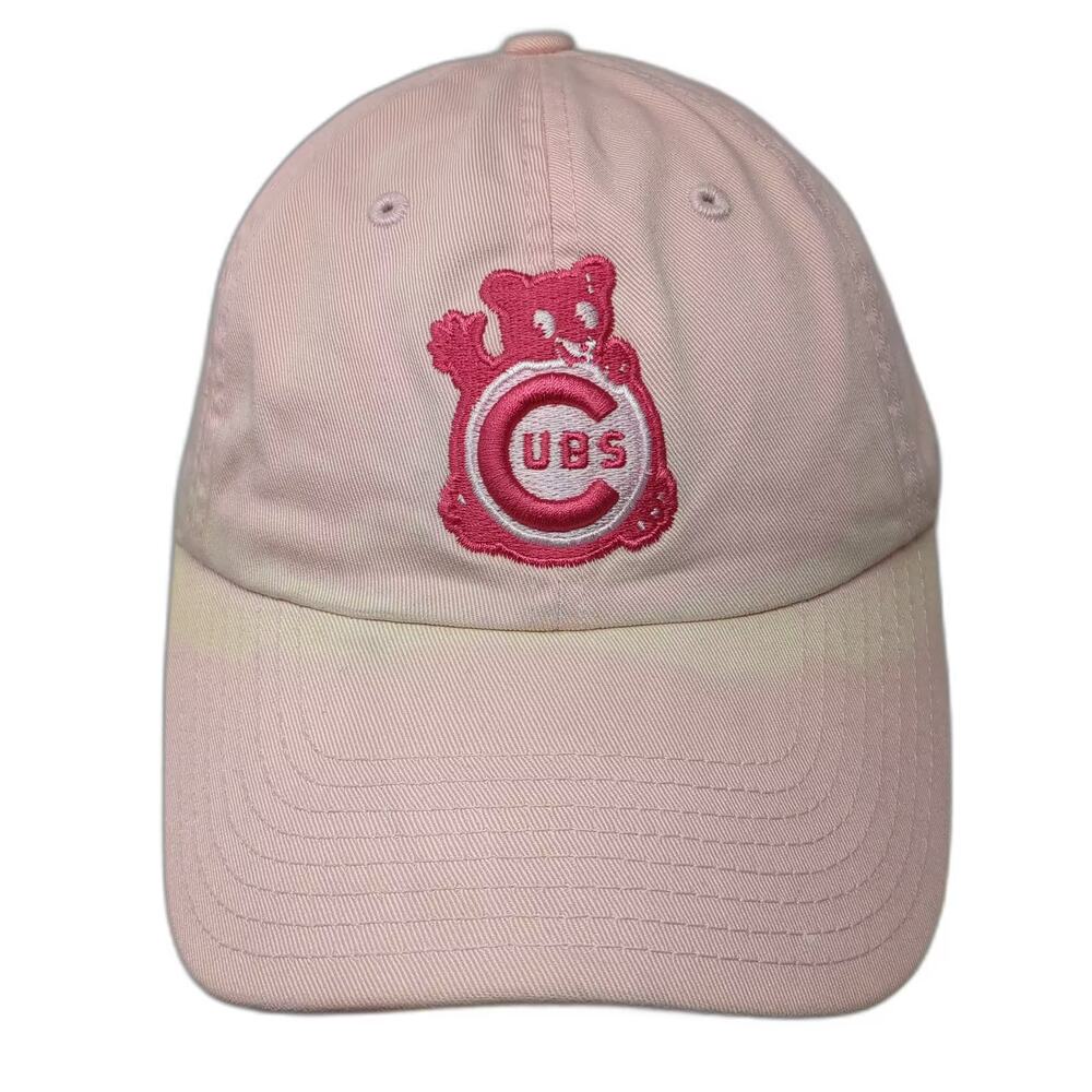 American Needle MLB Chicago Cubs Pink Baseball Cap One Size Adjustable Strap